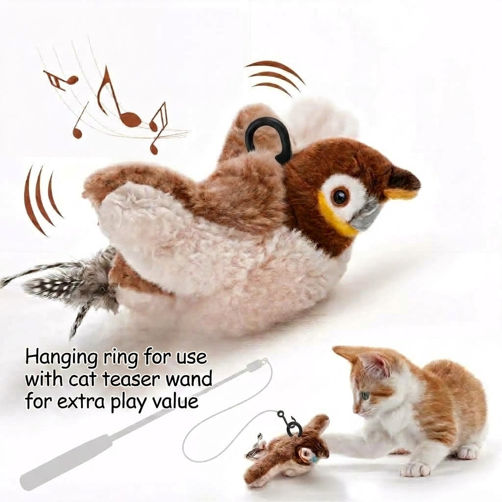 Flying Bird Cat Toy 2.0 – Rechargeable & Motion-Activated