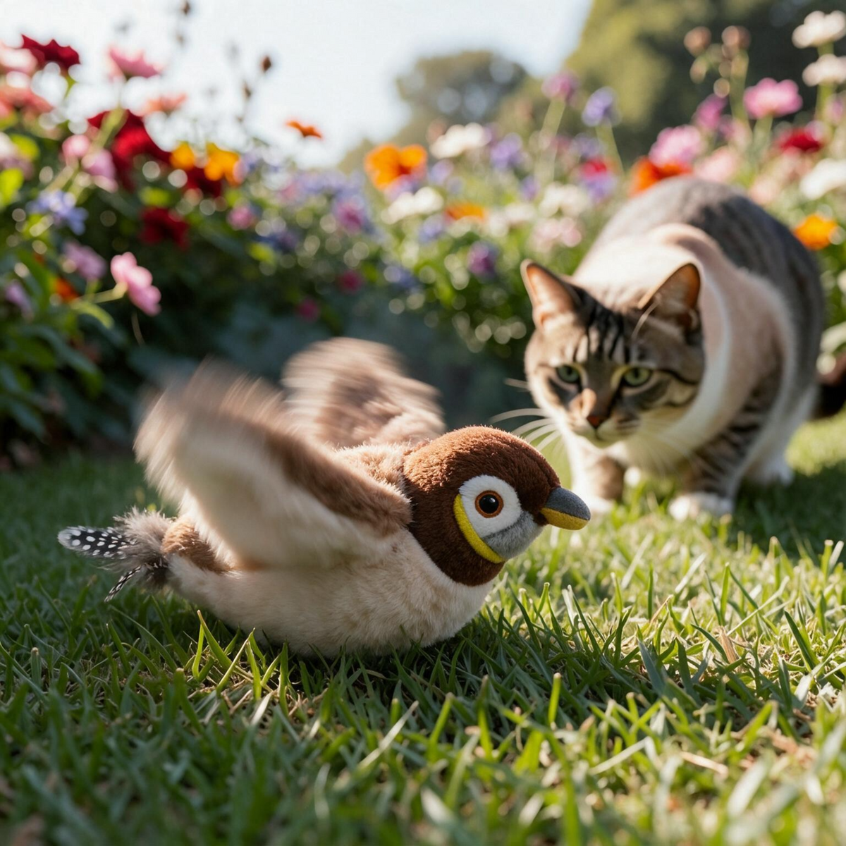 Flying Bird Cat Toy 2.0 – Rechargeable & Motion-Activated